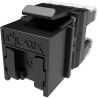 Solarix keystone c6 UTP RJ45 černý pro kleště  SXKJ-NA-BU SXKJ-6-UTP-BK-NA