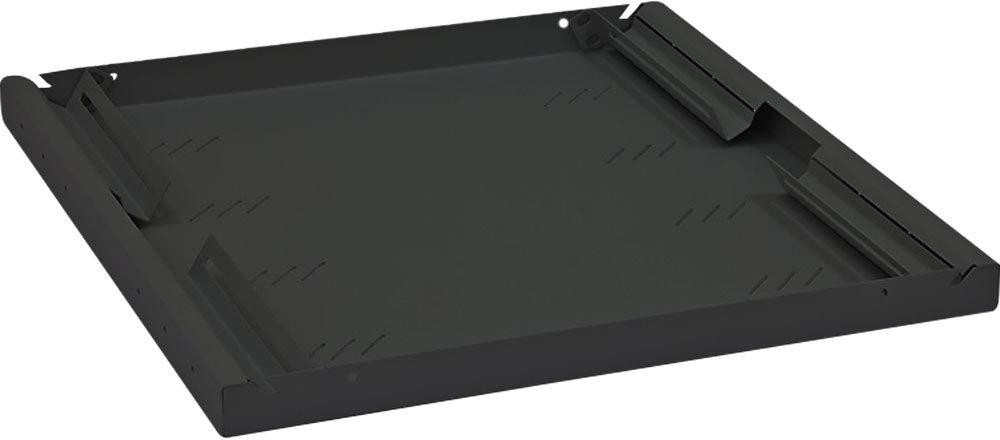 Triton Polička s perforáciou 1U/850mm, max. nosnosť 80kg, čer.