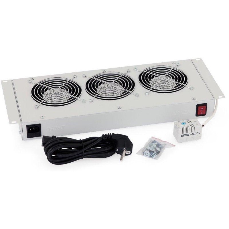 Triton 19" Vent.j.spodní(horní) pro RBA-A6, RUA-3V-220V/45W termostat