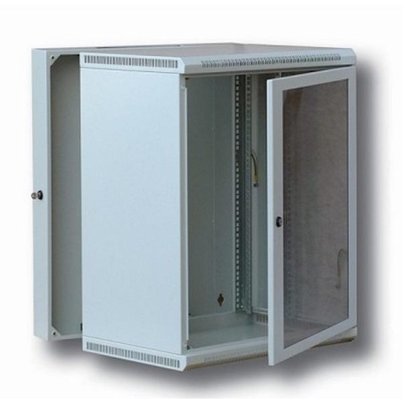 Solarix Atrack 19" rozvaděč LC-13 dvoudílný 12U/500mm celoskleněné dveře RAL 7035