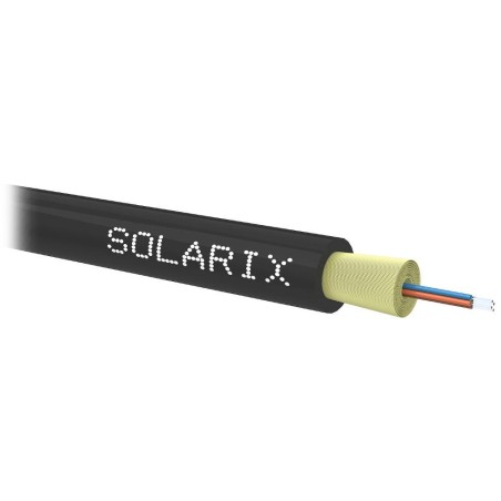 Solarix DROP1000 optický kabel 4 vl. 9/125 SM LSZH universal, 500m, černý