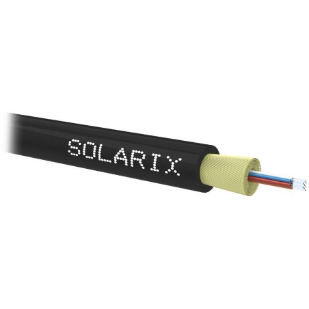 Solarix DROP1000 optický kabel 8 vl. 9/125 SM LSZH universal, 500m, černý