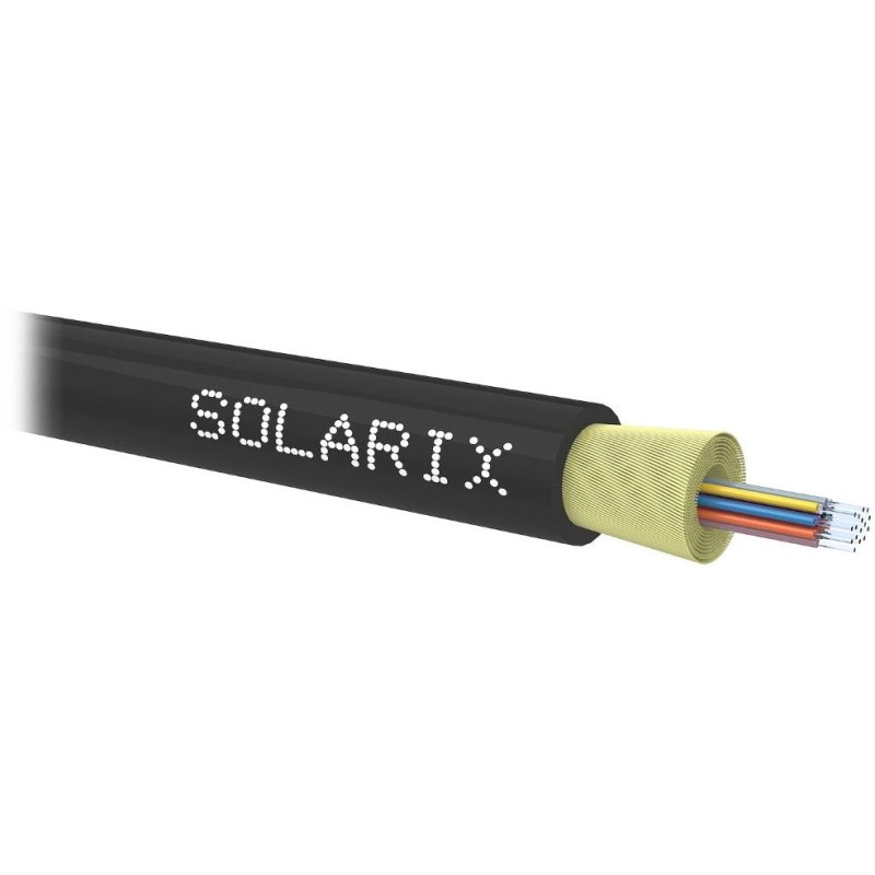 Solarix DROP1000 optický kabel 16 vl. 9/125 SM LSZH universal, 500m, černý