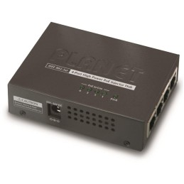 Planet HPOE-460 PoE injektor, 4x 1Gbps PoE 802.3at 30/120 W