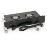 Jednostka wentylacyjna pozioma Triton 19", 2 wentylatory, 2U, 220 V / 30 W, termostat bimetalowy