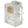 Solarix Connector RJ11 CAT3 UTP 6p4c,