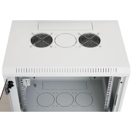 Triton 19" rozvaděč jednodílný 18U/600mm celoskleněné dveře, s otvory pro ventilátory