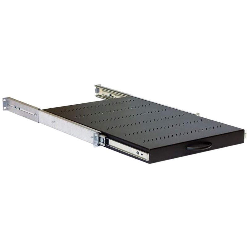 Triton Výsuvná polička 1U/650mm/ plnovýsuvná, nosnost 45kg, černá
