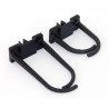 Triton plastic hook large - square hole 9x9 black