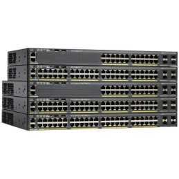 Cisco Catalyst C2960X-24TS-L switch, 24x 10/100/1000 + 4x SFP, L3