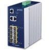Planet IGS-10080MFT průmyslový L3 switch, 2x1Gb, 6x1Gb SFP, 2x2.5Gb SFP, 12-48VDC, -40~75°C, IP30