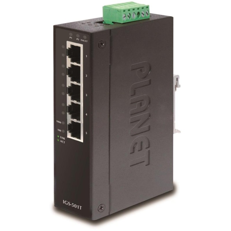 Planet IGS-501T Průmyslový Switch 5x 10/100/1000, -40 +75°C