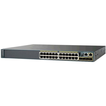 Cisco Switch WS-C2960+24TC-L 24x 10/100 + 2x Combo/ Management/ Lifetime záruka/ NBD