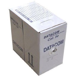 DATACOM Kabel UTP drát c6 LS0H 305m, šedý, box