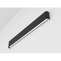 IMMAX NEO LÍNEA SMART nástěnné svítidlo 76cm 40W černé Zigbee 3.0, TUYA