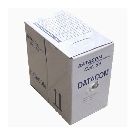 DATACOM kabel drát C5E UTP PVC 305m box šedý