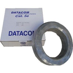 DATACOM kabel drát C5E UTP PVC 100m šedý