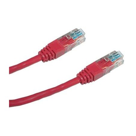 DATACOM Patch kabel UTP CAT5E 0,25m červený