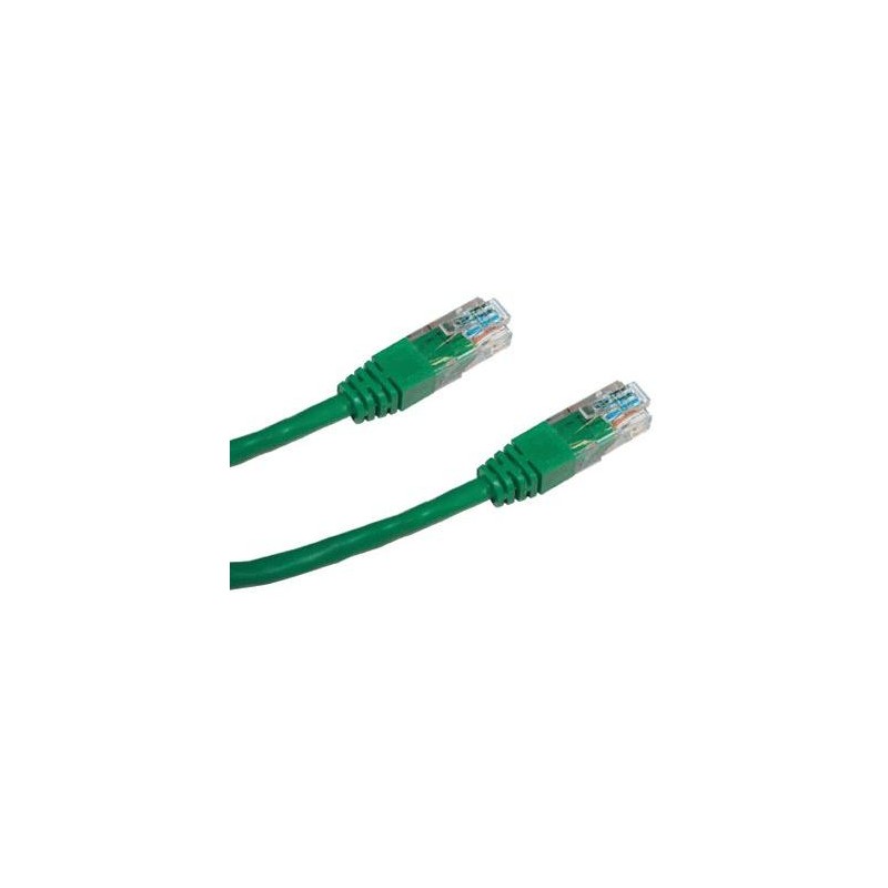 DATACOM Patch kabel UTP CAT5E 0,25m zelený