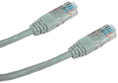 DATACOM Patch kábel UTP CAT5E 0,5m šedý