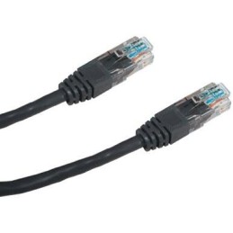 DATACOM Patch kabel UTP CAT5E 0,5m černý