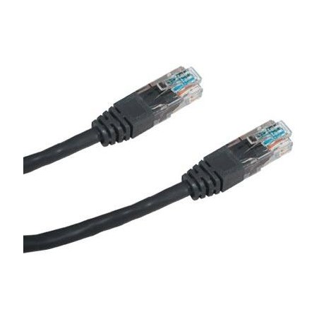 DATACOM Patch kabel UTP CAT5E 0,5m černý