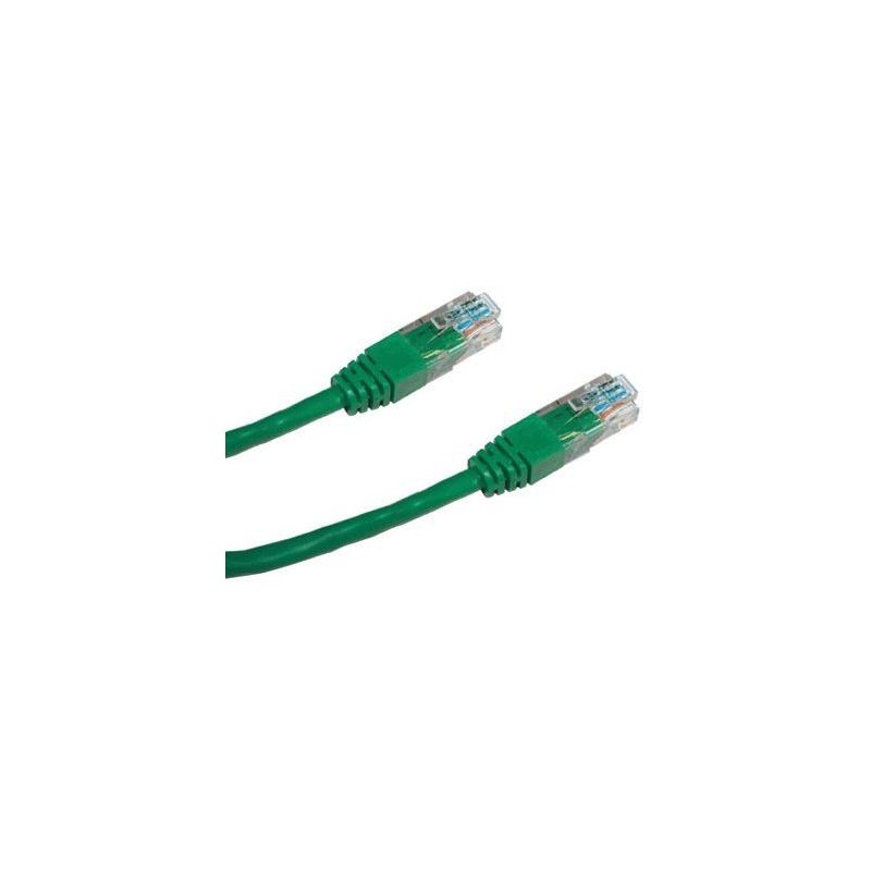 DATACOM Patch kabel UTP CAT5E 0,5m zelený