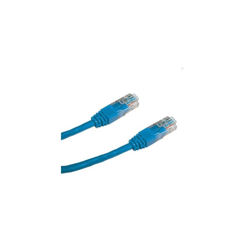 DATACOM Patch kabel UTP CAT5E 1m modrý