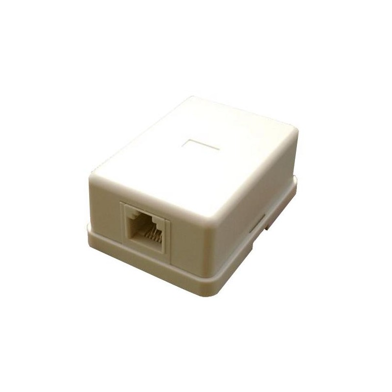 DATACOM Telefonní zásuvka UTP CAT3 1xRJ11 na omítku bílá