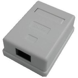 DATACOM Datová zásuvka UTP CAT5E 1xRJ45 na omítku bílá