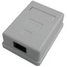 DATACOM Datendose UTP CAT5E 1xRJ45 für Aufputzmontage, weiß