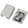DATACOM Data socket STP CAT5E 1xRJ45 for surface mounting, white