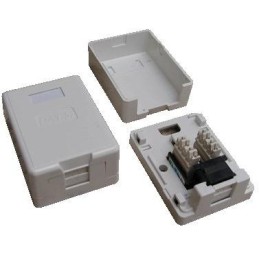 DATACOM Datová zásuvka UTP CAT5E 1xRJ45 na omítku (protiprachová)