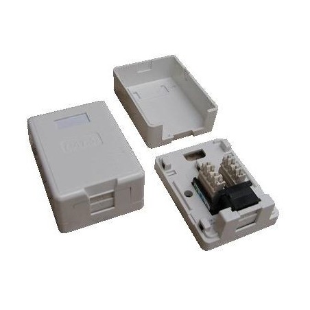 DATACOM Datová zásuvka UTP CAT5E 1xRJ45 na omítku (protiprachová)