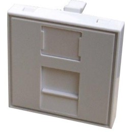 DATACOM Modul (45 x 45mm) do parapetní lišty s clonkou bílý