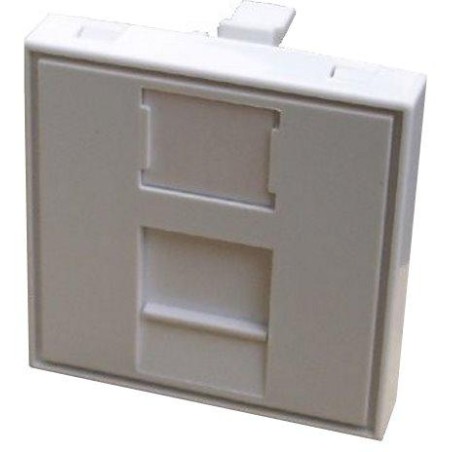 DATACOM Modul (45 x 45mm) do parapetní lišty s clonkou bílý