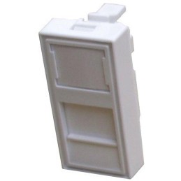 DATACOM Modul (45 x 22,5mm) do parapetní lišty s clonkou bílý