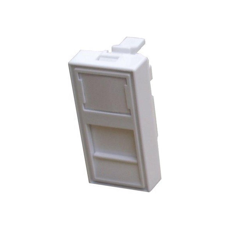 DATACOM Modul (45 x 22,5mm) do parapetní lišty s clonkou bílý