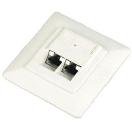 DATACOM Datová zásuvka STP CAT6 2xRJ45 pod omítku 45st. bílá
