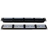 DATACOM Patch panel 19" UTP 24 port CAT6 DUAL 1U BK (4x6p)
