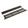 DATACOM Patchpanel 19" STP 24 Port CAT5E LSA 1HE BK (3x8p) / VL