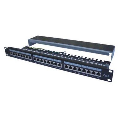 DATACOM Patch panel 19" STP 24 port CAT6 LSA 1U BK (3x8p) / VL