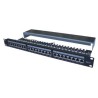 DATACOM Patchpanel 19" STP 24 Port CAT6 LSA 1HE BK (3x8p) / VL