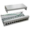 DATACOM Patch box STP 12 port CAT5E DUAL GY horizontal notch / VL