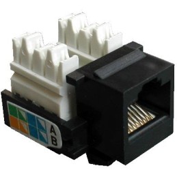 DATACOM Keystone RJ45 UTP CAT5E (110) KLASIK černý