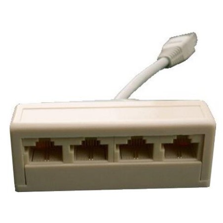 DATACOM Rozčtverka UTP CAT3  4xRJ45 (8p2c-1M/4F)
