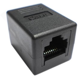 DATACOM Spojka UTP CAT6  2xRJ45 (8p8c) přímá, černá