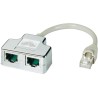 DATACOM "Y"-Adapter STP CAT5E PC / PC+PC