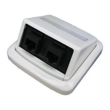 ABB Tango Datová zásuvka UTP CAT6 2xRJ45 BK key bílá