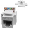 DATACOM Keystone RJ45 UTP CAT5E samogwintujący, biały